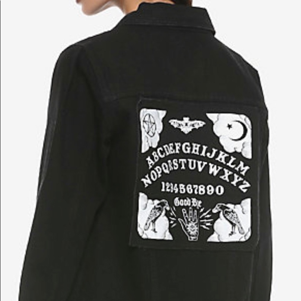 Pentagram black jean jacket